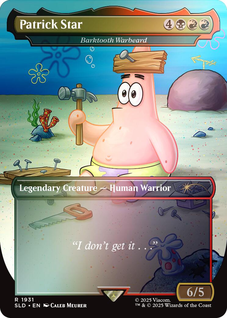 Patrick Star - Barktooth Warbeard (Rainbow Foil) [Secret Lair Drop Series] | Gamers Paradise