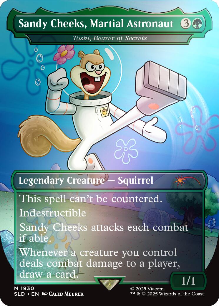Sandy Cheeks, Martial Astronaut - Toski, Bearer of Secrets (Rainbow Foil) [Secret Lair Drop Series] | Gamers Paradise