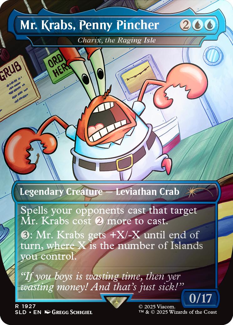 Mr. Krabs, Penny Pincher - Charix, the Raging Isle (Rainbow Foil) [Secret Lair Drop Series] | Gamers Paradise
