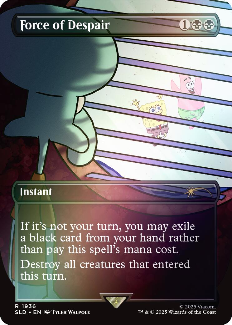 Force of Despair (Rainbow Foil) [Secret Lair Drop Series] | Gamers Paradise