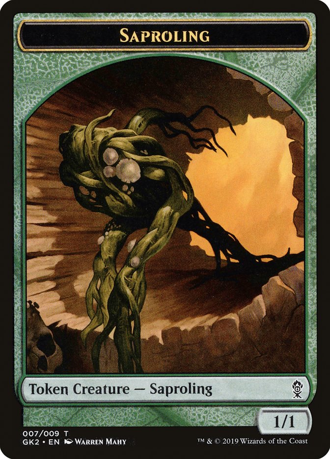 Saproling // Wurm Double-Sided Token [Ravnica Allegiance Guild Kit Tokens] | Gamers Paradise