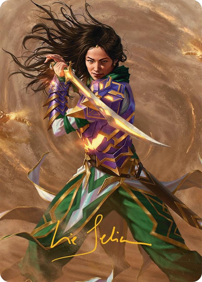 Descendant of Storms Art Card (2/54) (Gold-Stamped Signature) [Tarkir: Dragonstorm Art Series] | Gamers Paradise