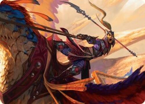 Dragonback Lancer Art Card (3/54) [Tarkir: Dragonstorm Art Series] | Gamers Paradise