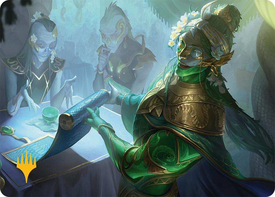 Sibsig Appraiser Art Card (8/54) (Gold-Stamped Signature) [Tarkir: Dragonstorm Art Series] | Gamers Paradise
