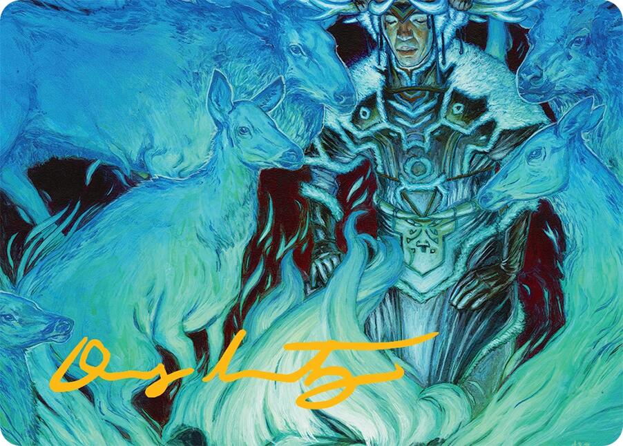 Unending Whisper Art Card (9/54) (Gold-Stamped Signature) [Tarkir: Dragonstorm Art Series] | Gamers Paradise