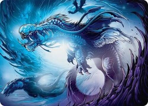 Roiling Dragonstorm Art Card (33/54) [Tarkir: Dragonstorm Art Series] | Gamers Paradise