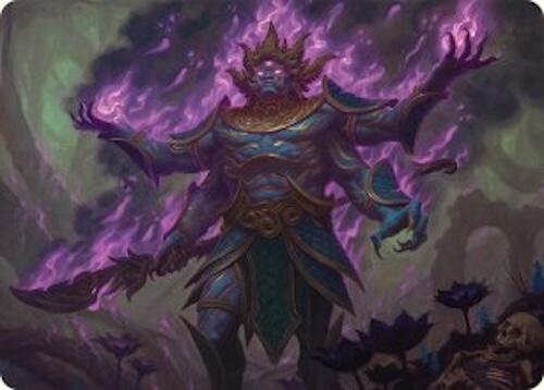 Rot-Curse Rakshasa Art Card (13/54) [Tarkir: Dragonstorm Art Series] | Gamers Paradise