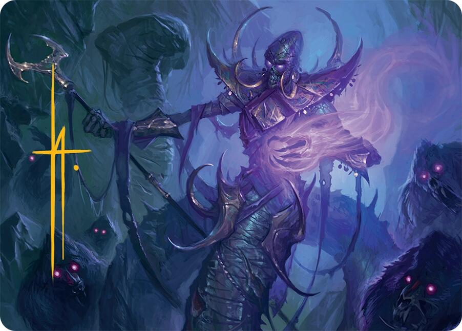 Sidisi, Regent of the Mire Art Card (14/54) (Gold-Stamped Signature) [Tarkir: Dragonstorm Art Series] | Gamers Paradise