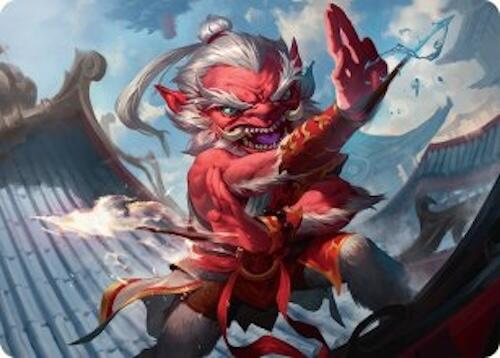 Devoted Duelist Art Card (15/54) [Tarkir: Dragonstorm Art Series] | Gamers Paradise