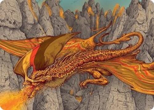 Magmatic Hellkite Art Card (34/54) [Tarkir: Dragonstorm Art Series] | Gamers Paradise