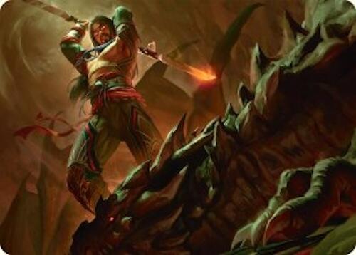 Sarkhan's Resolve Art Card (18/54) [Tarkir: Dragonstorm Art Series] | Gamers Paradise