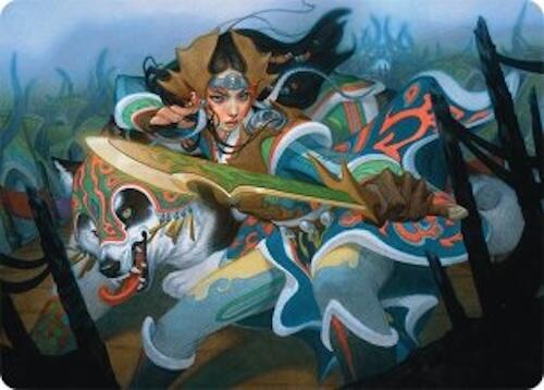 Eshki Dragonclaw Art Card (23/54) [Tarkir: Dragonstorm Art Series] | Gamers Paradise