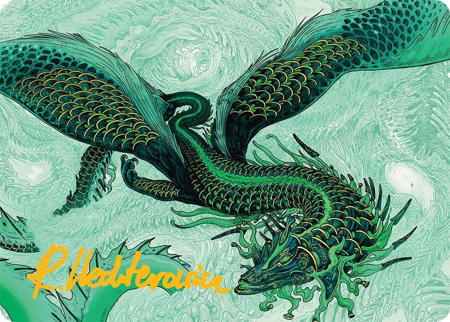 Teval, Arbiter of Virtue Art Card (38/54) (Gold-Stamped Signature) [Tarkir: Dragonstorm Art Series] | Gamers Paradise