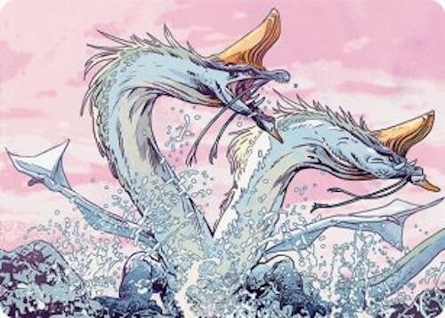 Twinmaw Stormbrood Art Card (39/54) [Tarkir: Dragonstorm Art Series] | Gamers Paradise