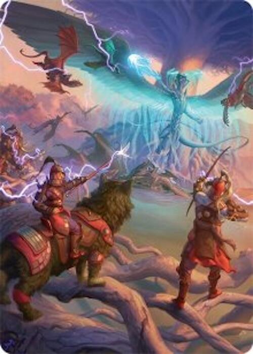 All-Out Assault Art Card (50/54) [Tarkir: Dragonstorm Art Series] | Gamers Paradise