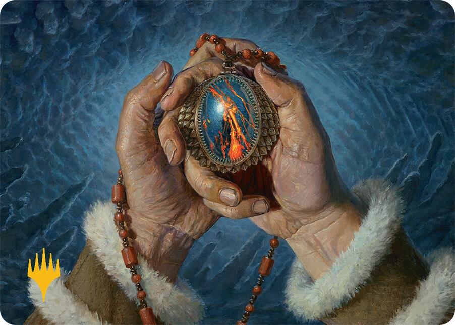 Mox Jasper Art Card (28/54) (Gold-Stamped) [Tarkir: Dragonstorm Art Series] | Gamers Paradise