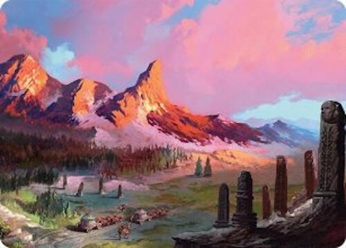 Rugged Highlands Art Card (29/54) [Tarkir: Dragonstorm Art Series] | Gamers Paradise
