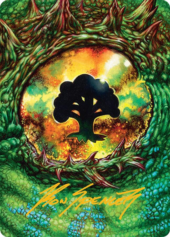 Forest Art Card (32/54) (Gold-Stamped Signature) [Tarkir: Dragonstorm Art Series] | Gamers Paradise