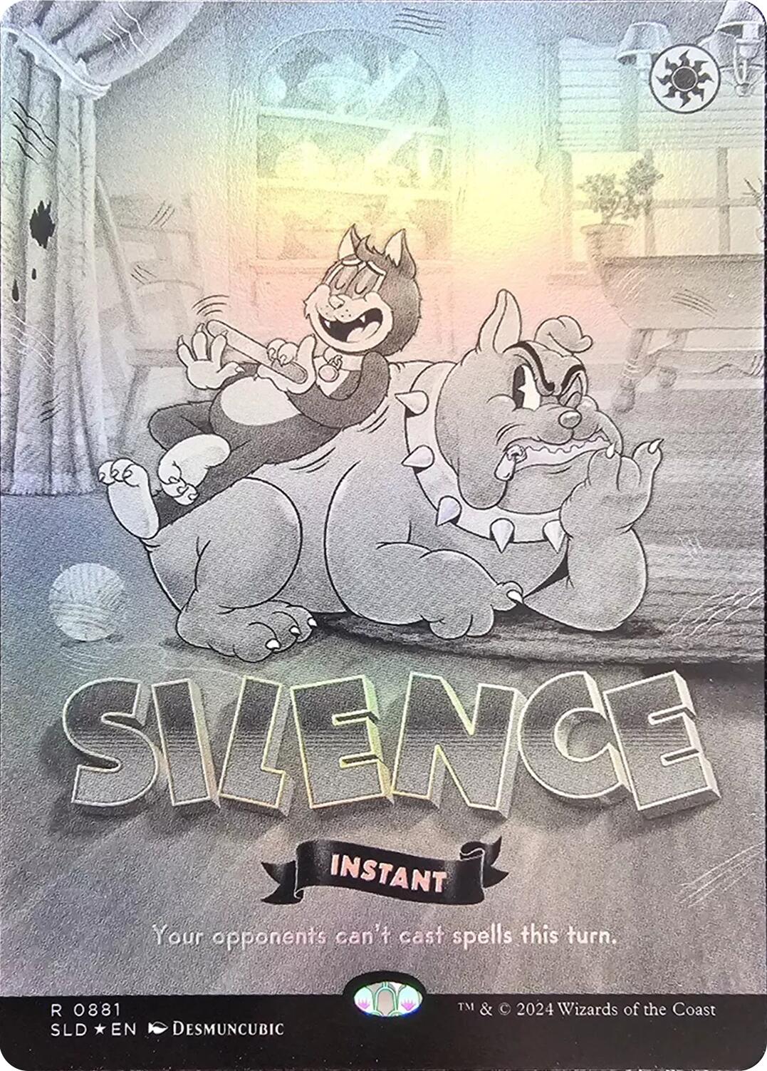 Silence (0881) (Black & White Foil) [Secret Lair Drop Series] | Gamers Paradise