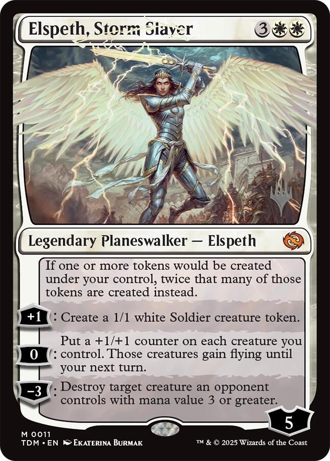 Elspeth, Storm Slayer (Promo Pack) [Tarkir: Dragonstorm Promos] | Gamers Paradise