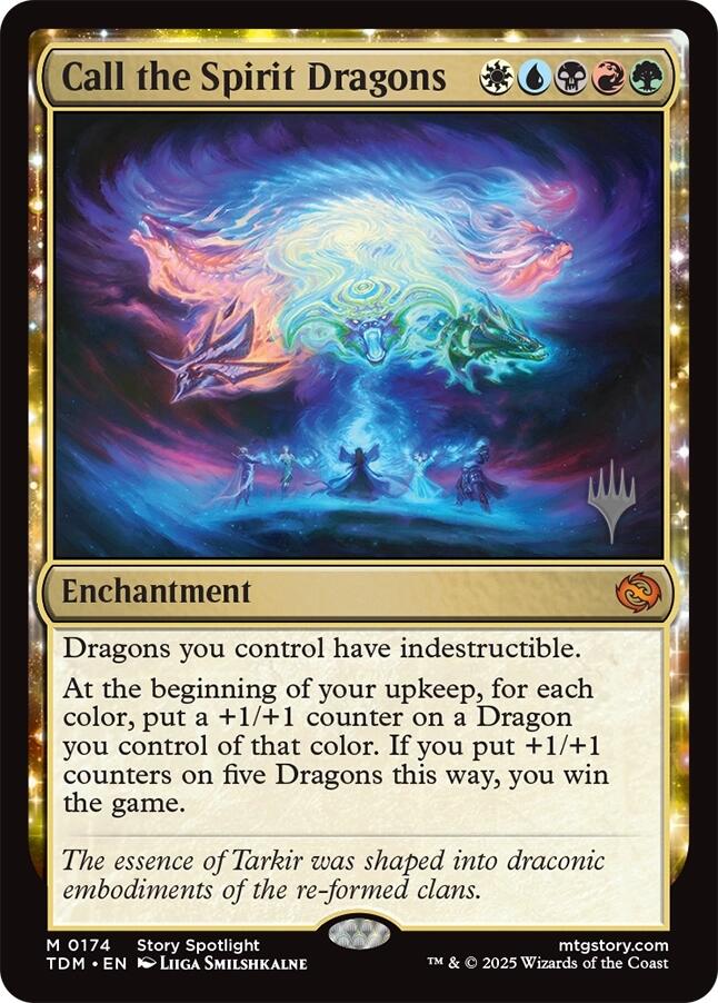 Call the Spirit Dragons [Tarkir: Dragonstorm Promos] | Gamers Paradise