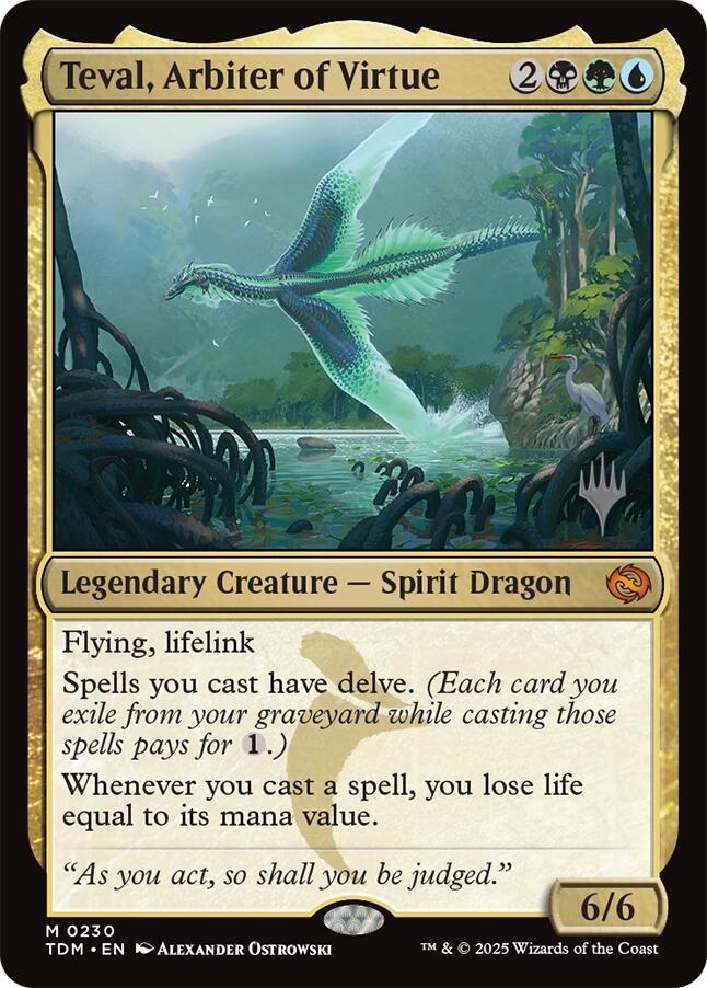 Teval, Arbiter of Virtue [Tarkir: Dragonstorm Promos] | Gamers Paradise