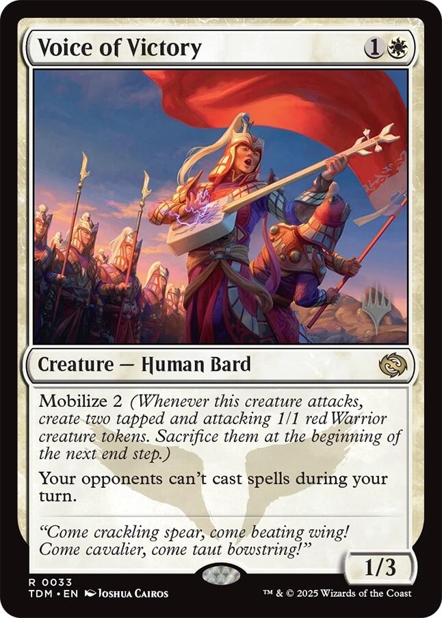 Voice of Victory [Tarkir: Dragonstorm Promos] | Gamers Paradise