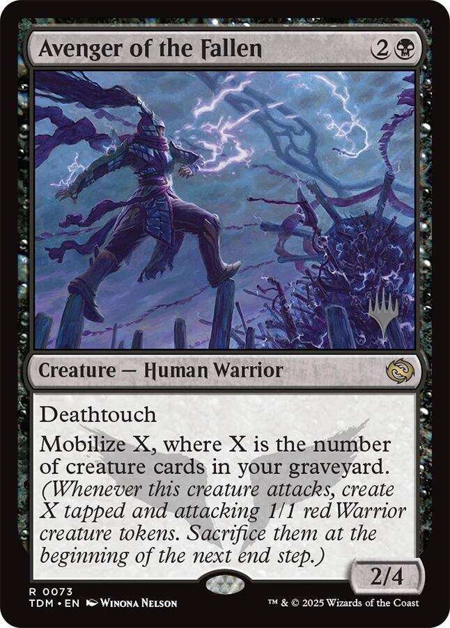 Avenger of the Fallen [Tarkir: Dragonstorm Promos] | Gamers Paradise