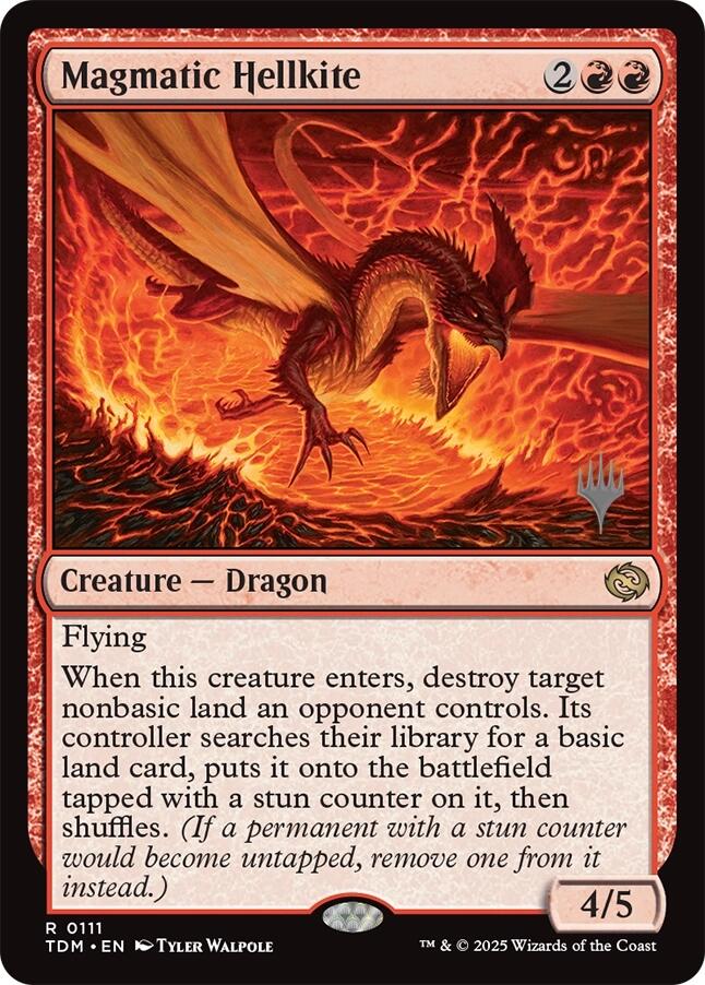 Magmatic Hellkite [Tarkir: Dragonstorm Promos] | Gamers Paradise