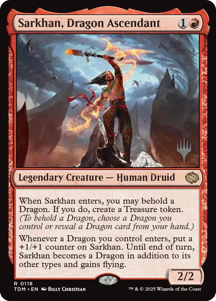 Sarkhan, Dragon Ascendant [Tarkir: Dragonstorm Promos] | Gamers Paradise