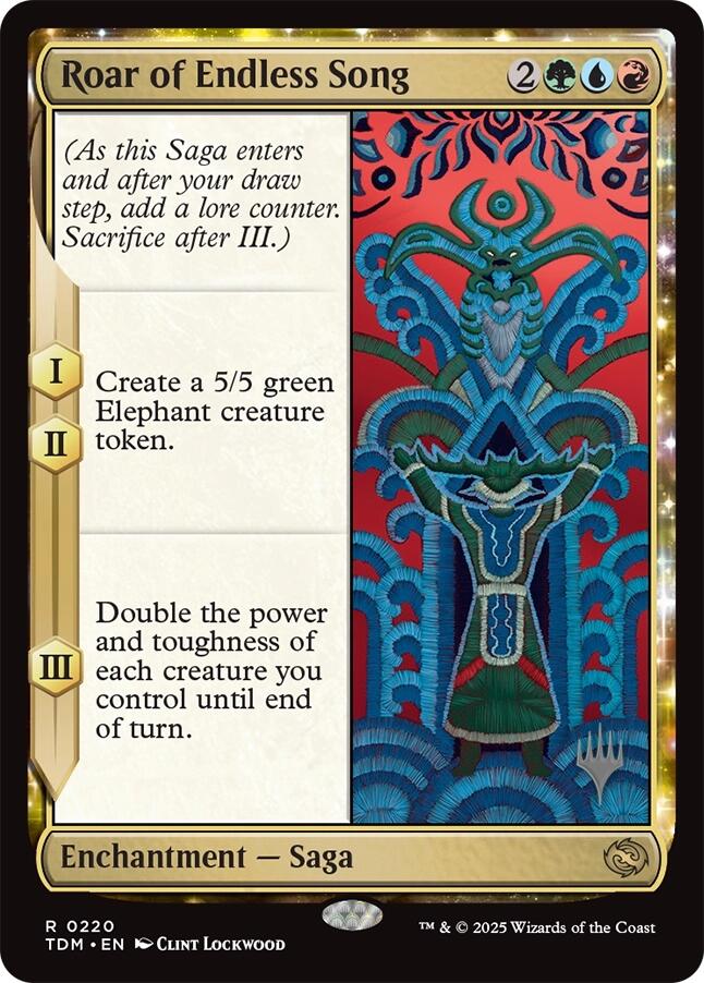 Roar of Endless Song [Tarkir: Dragonstorm Promos] | Gamers Paradise