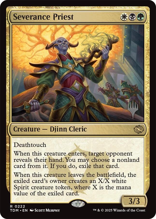 Severance Priest [Tarkir: Dragonstorm Promos] | Gamers Paradise