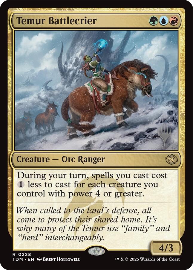 Temur Battlecrier [Tarkir: Dragonstorm Promos] | Gamers Paradise