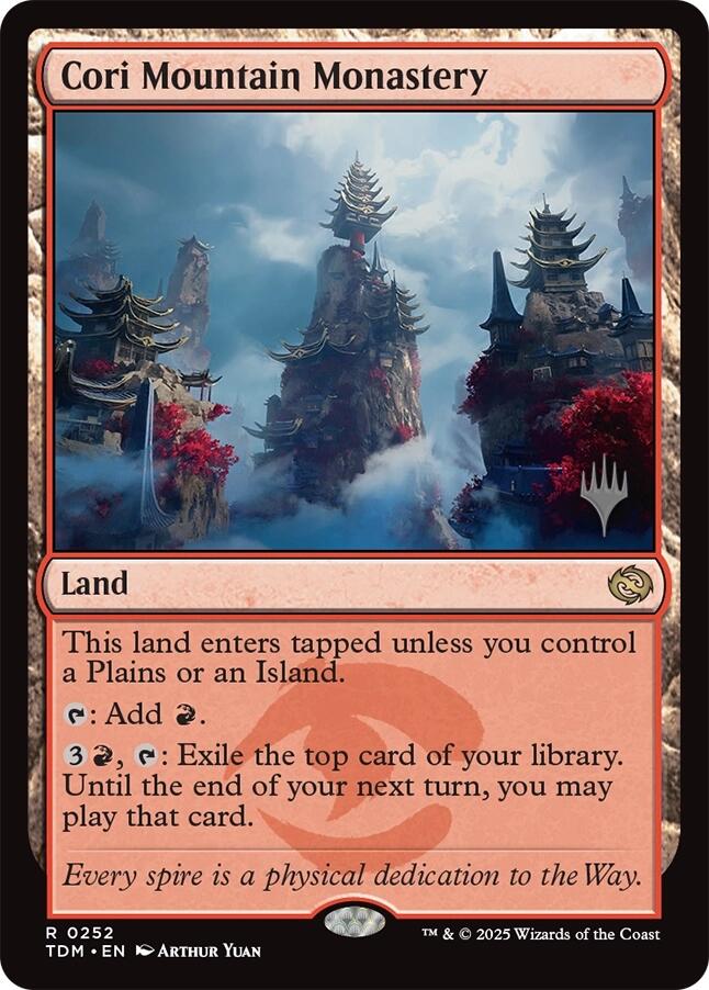 Cori Mountain Monastery [Tarkir: Dragonstorm Promos] | Gamers Paradise