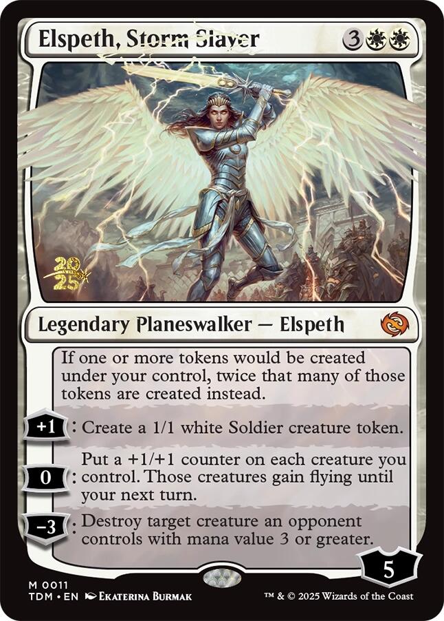Elspeth, Storm Slayer [Tarkir: Dragonstorm Prerelease Promos] | Gamers Paradise