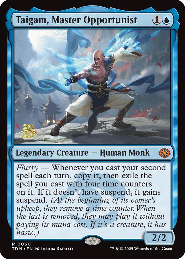 Taigam, Master Opportunist [Tarkir: Dragonstorm Prerelease Promos] | Gamers Paradise
