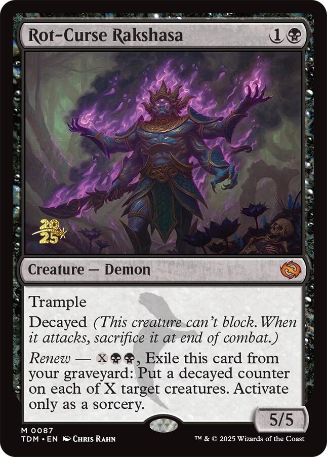 Rot-Curse Rakshasa [Tarkir: Dragonstorm Prerelease Promos] | Gamers Paradise
