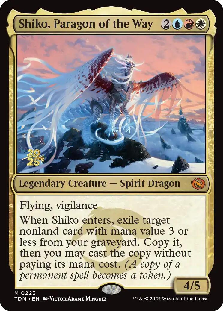 Shiko, Paragon of the Way [Tarkir: Dragonstorm Prerelease Promos] | Gamers Paradise