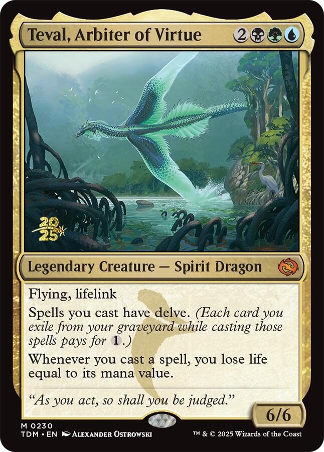 Teval, Arbiter of Virtue [Tarkir: Dragonstorm Prerelease Promos] | Gamers Paradise