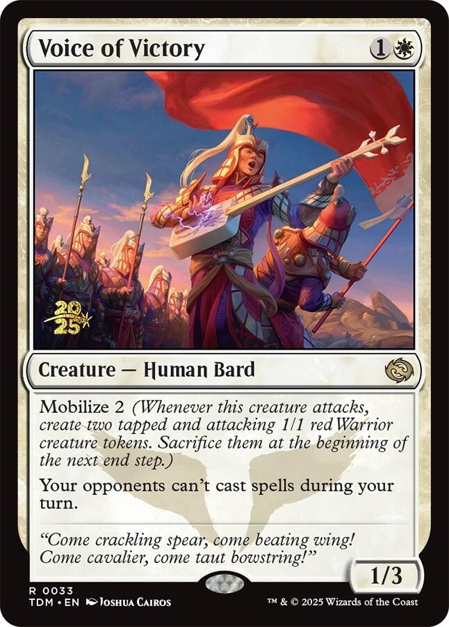 Voice of Victory [Tarkir: Dragonstorm Prerelease Promos] | Gamers Paradise