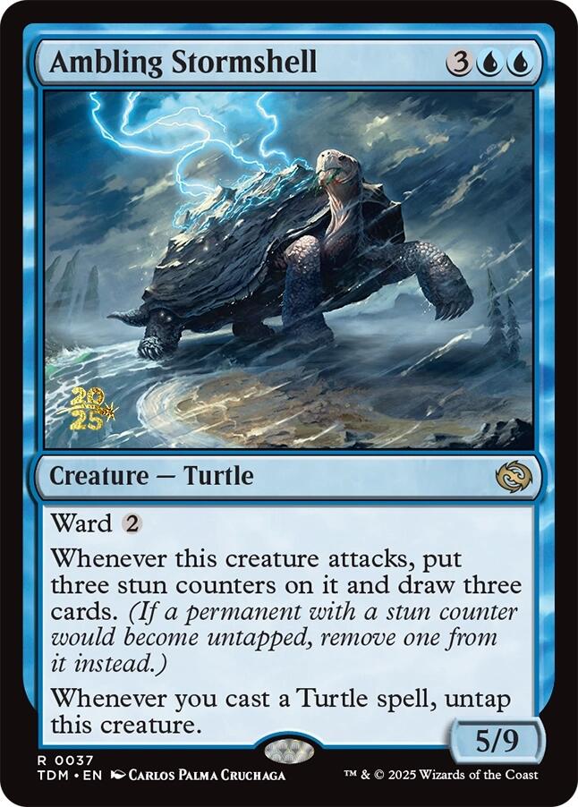 Ambling Stormshell [Tarkir: Dragonstorm Prerelease Promos] | Gamers Paradise