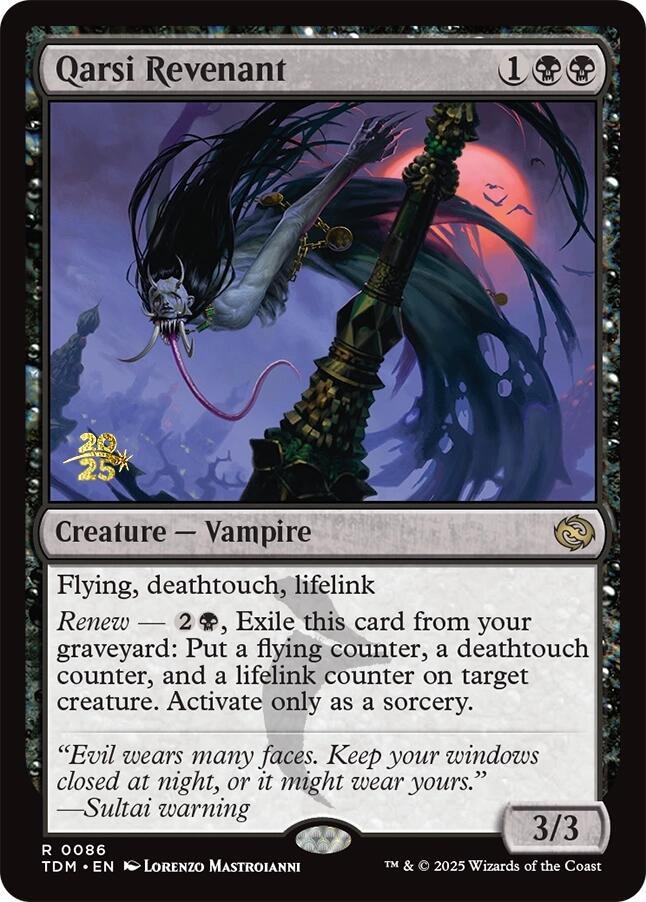 Qarsi Revenant [Tarkir: Dragonstorm Prerelease Promos] | Gamers Paradise