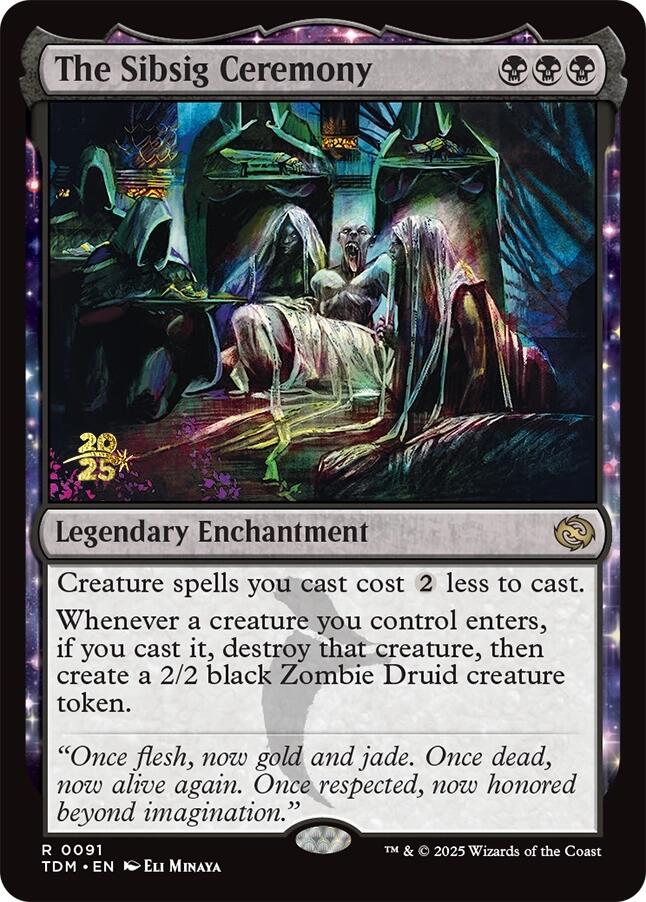 The Sibsig Ceremony [Tarkir: Dragonstorm Prerelease Promos] | Gamers Paradise