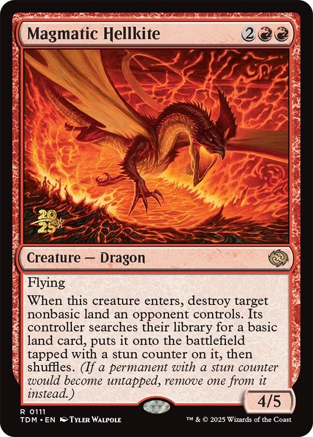 Magmatic Hellkite [Tarkir: Dragonstorm Prerelease Promos] | Gamers Paradise