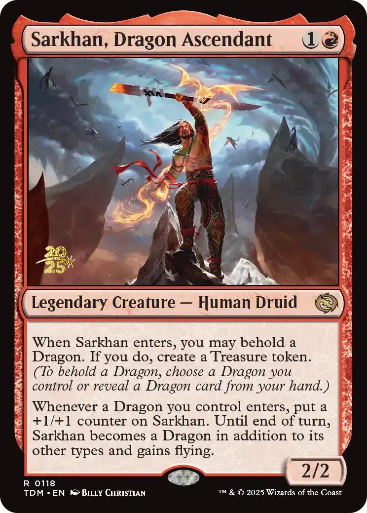 Sarkhan, Dragon Ascendant [Tarkir: Dragonstorm Prerelease Cards] | Gamers Paradise