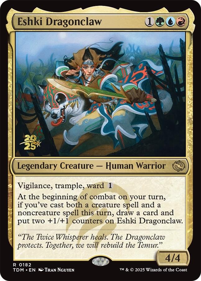Eshki Dragonclaw [Tarkir: Dragonstorm Prerelease Promos] | Gamers Paradise