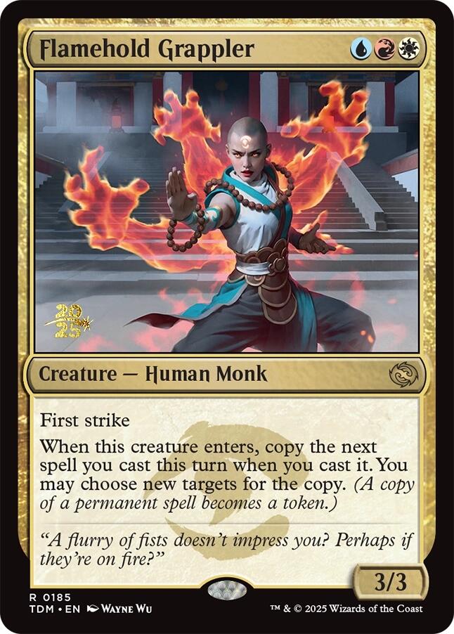 Flamehold Grappler [Tarkir: Dragonstorm Prerelease Promos] | Gamers Paradise