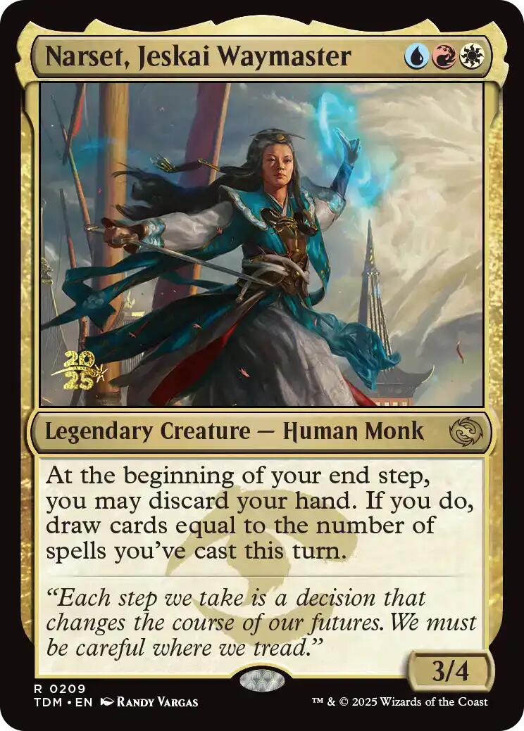 Narset, Jeskai Waymaster [Tarkir: Dragonstorm Prerelease Cards] | Gamers Paradise