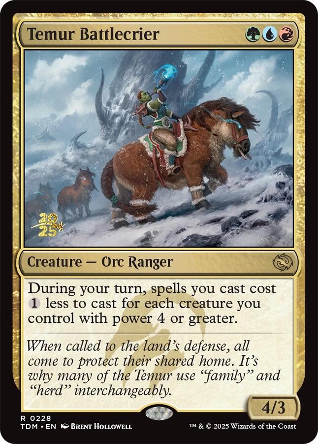 Temur Battlecrier [Tarkir: Dragonstorm Prerelease Promos] | Gamers Paradise