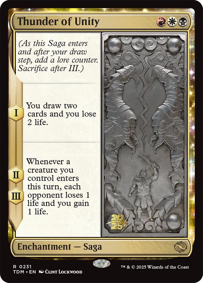 Thunder of Unity [Tarkir: Dragonstorm Prerelease Cards] | Gamers Paradise